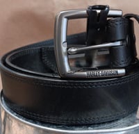 HD Belt - Ergonomic Curved Men's Leather Belt - Black