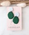 Image of Green & Grey Pebble Dangles