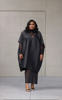 RYGYNA  SHORT KAFTAN WITH MESH SET