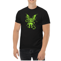 Image 3 of C’Thulhu Kitty In Green Black T-Shirt