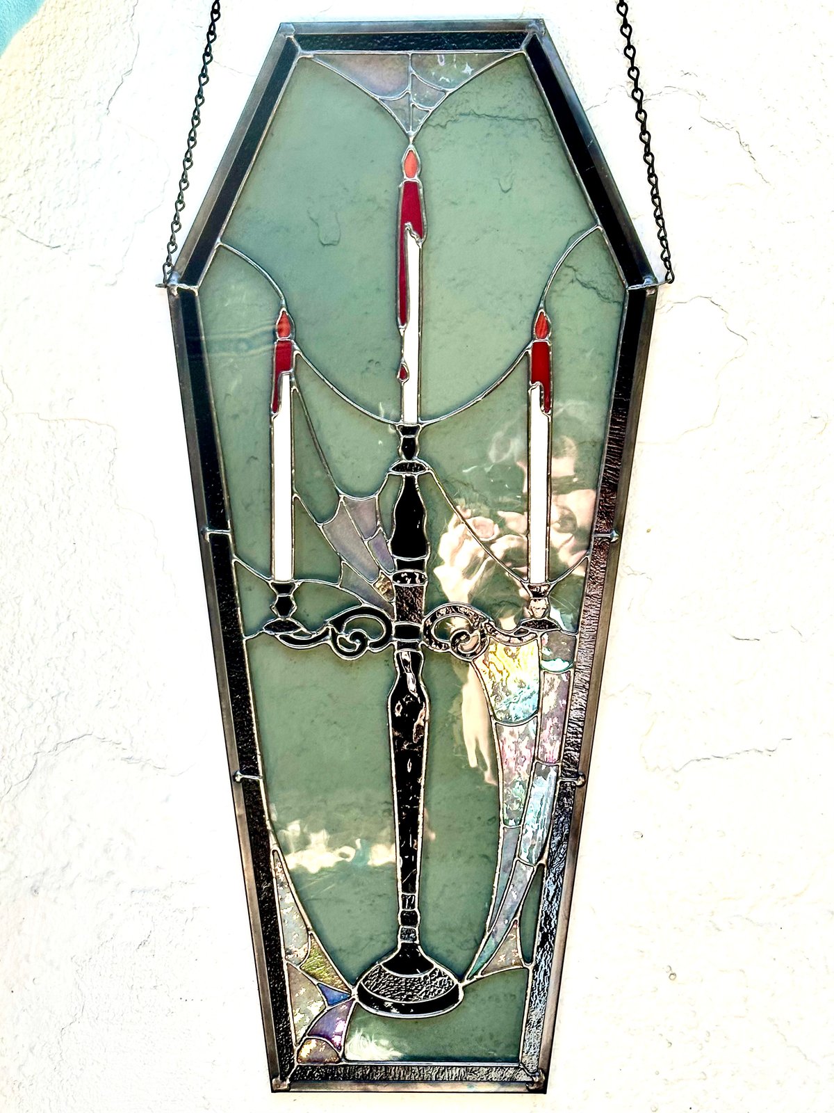 Image of "Phantom"-stained glass panel