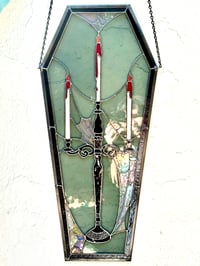 Image 1 of "Phantom"-stained glass panel