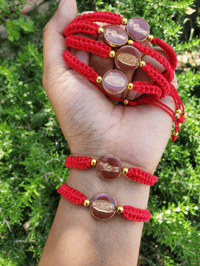 Pulsera de doblé vista Virgencita y San Judas Tadeo 