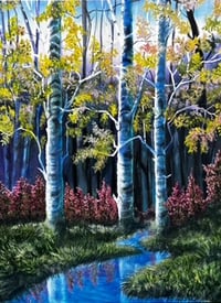 Triple Birch Trees