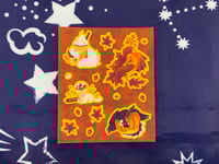 Image 1 of Autumn Tiny Dragons Sticker Sheet