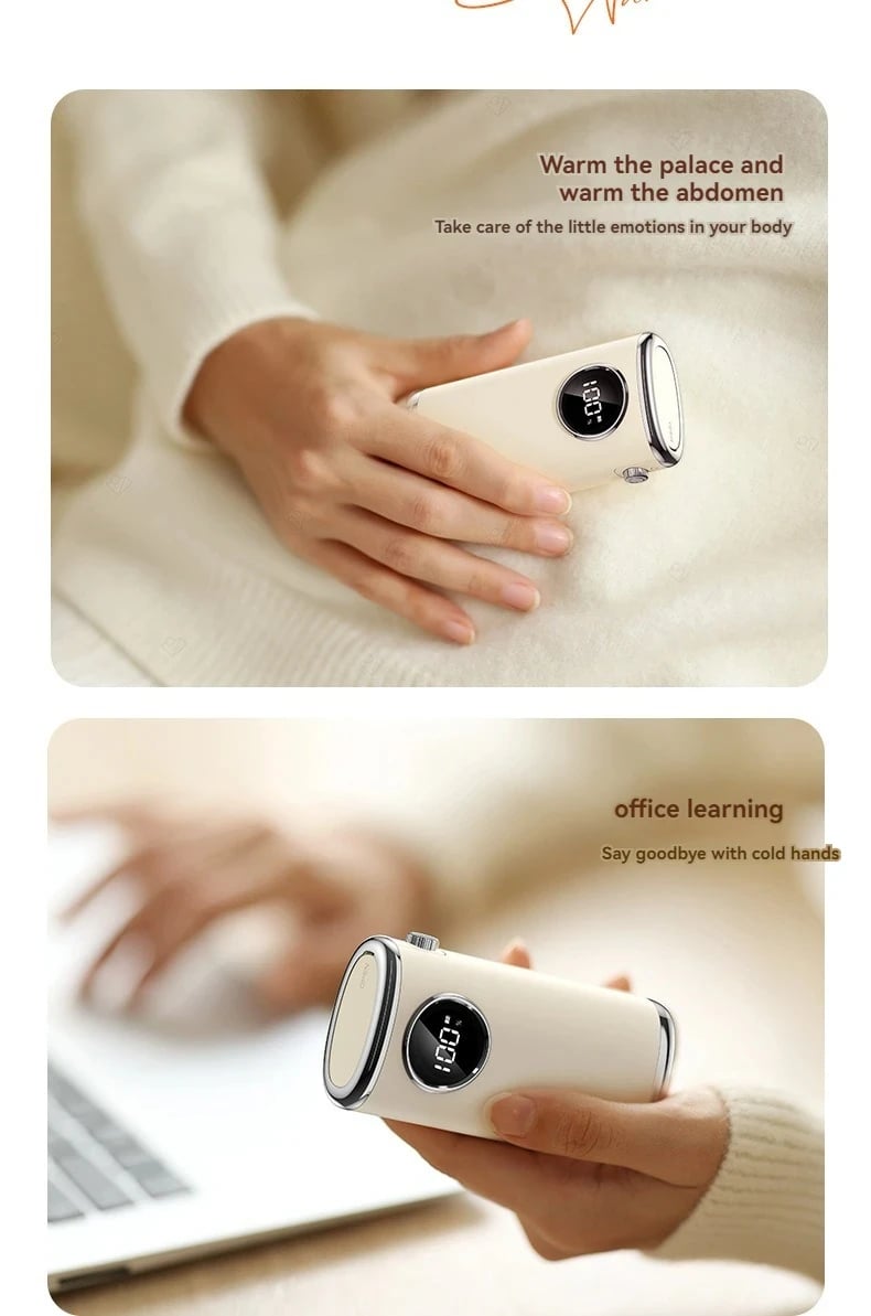 MSL Portable Pocket Hand Warmer with Digital Display for Winter Warmth