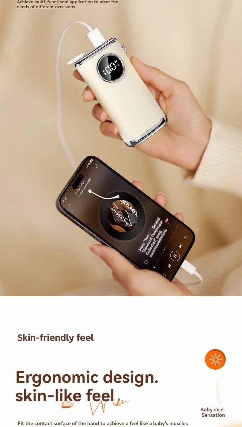 MSL Portable Pocket Hand Warmer with Digital Display for Winter Warmth