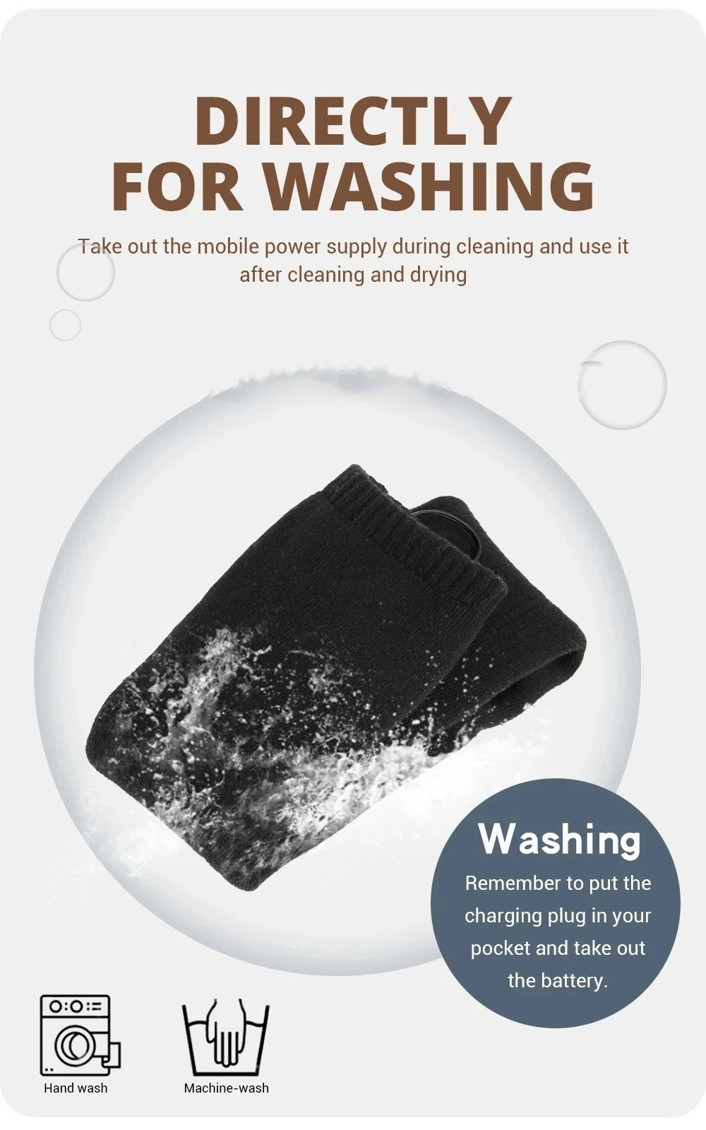 MSL 65°C Electric Heated Socks with Battery Case for Winter Warmth