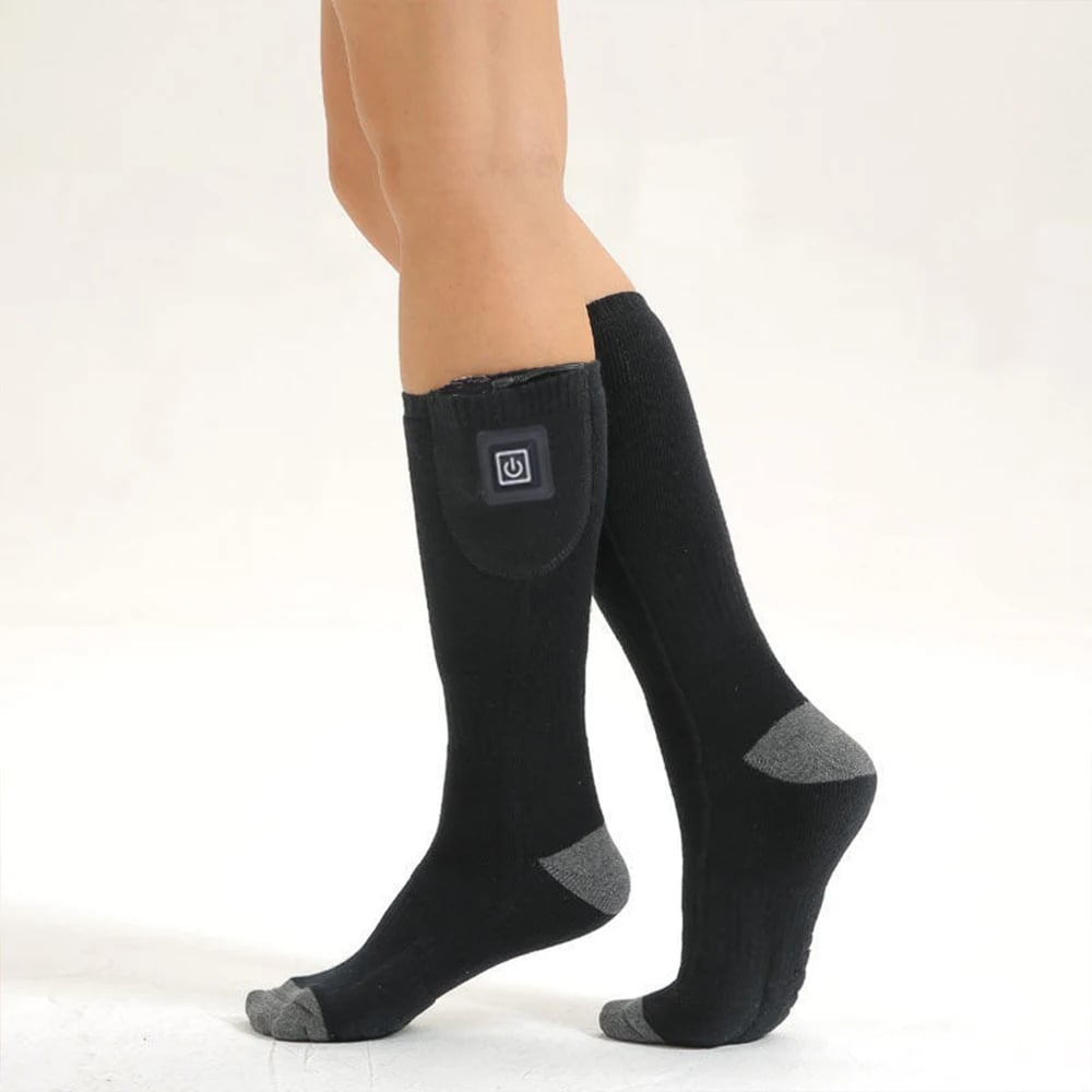 MSL 65°C Electric Heated Socks with Battery Case for Winter Warmth