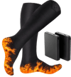 MSL 65°C Electric Heated Socks with Battery Case for Winter Warmth