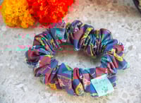 Image 1 of imelda dia de los muertos scrunchie