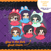 Image 1 of M.X.T.X Halloween Glow in the Dark Charms OOPS