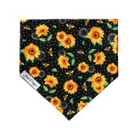 Dog Bandana - Sunflowers n Bees