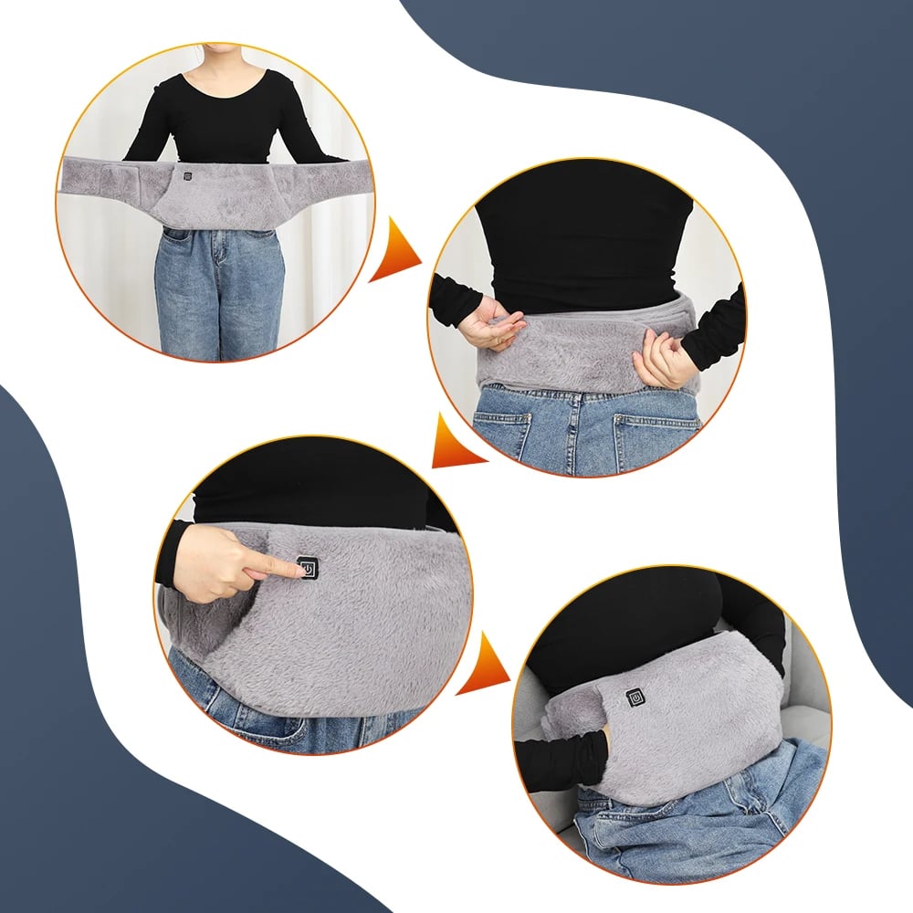MSL Portable Hand Warmer Graphene Rapid Heating Pad Soft Adjustable Waist Warmer Winter Warming