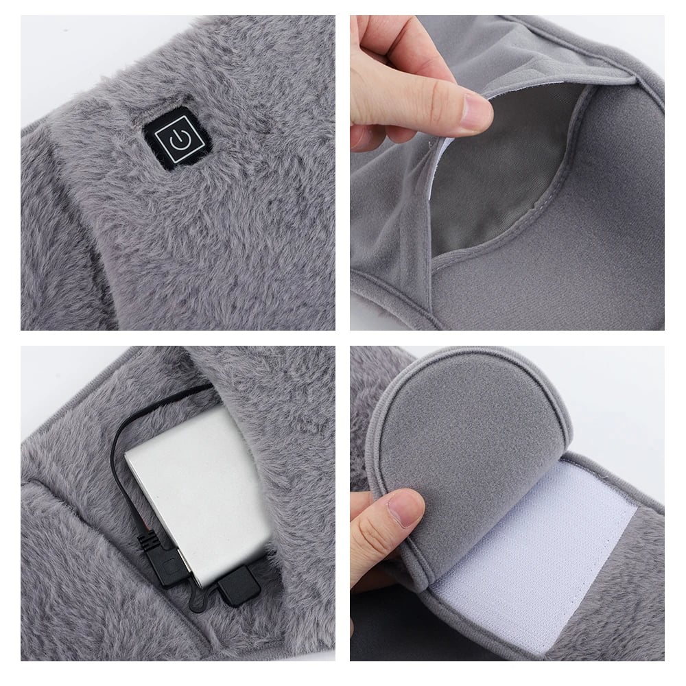 MSL Portable Hand Warmer Graphene Rapid Heating Pad Soft Adjustable Waist Warmer Winter Warming