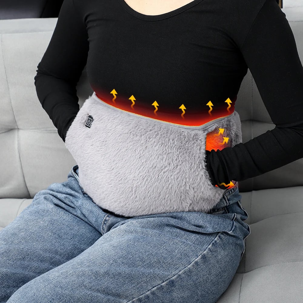 MSL Portable Hand Warmer Graphene Rapid Heating Pad Soft Adjustable Waist Warmer Winter Warming
