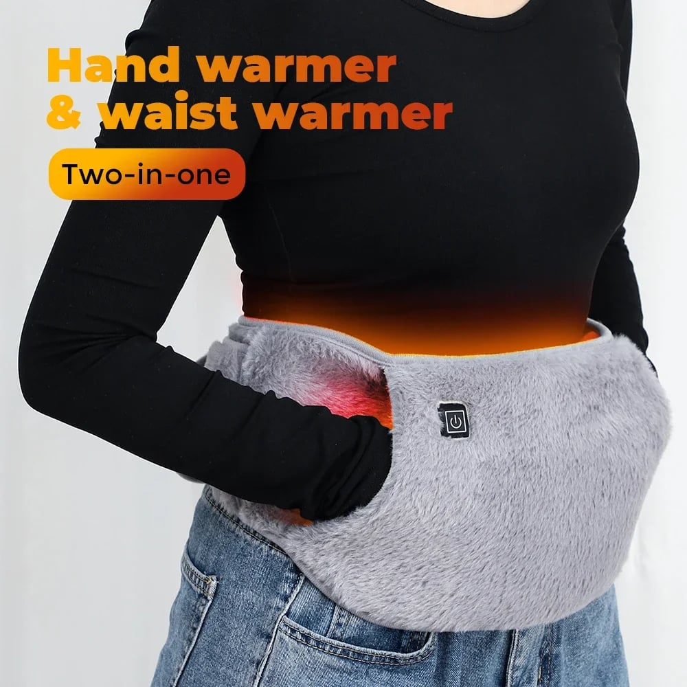 MSL Portable Hand Warmer Graphene Rapid Heating Pad Soft Adjustable Waist Warmer Winter Warming