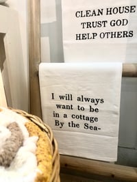 Image 5 of 100% Cotton Tea Towel-COTTAGE BY THE SEA
