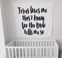 Image 2 of Organic Swaddle Blanket-Psalm 23:6