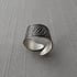 Sterling Silver Textured Wrap Ring Image 9