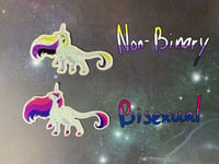 Image 4 of LGBTQ+ Glitter Unicorn Stickers