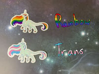 Image 5 of LGBTQ+ Glitter Unicorn Stickers