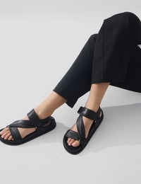 Image 4 of la tribe Hannah sandal black