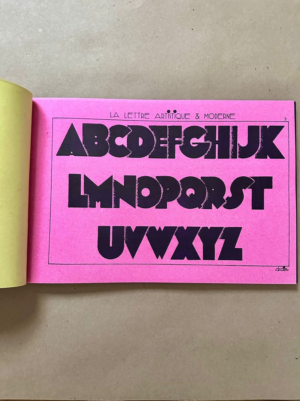 La Lettre Artistique & Moderne. Documents inedits composes par draim
