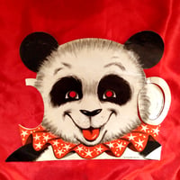 Image 1 of Panda Bear - Salesman Sample Childrens Menu mask (1950s) 