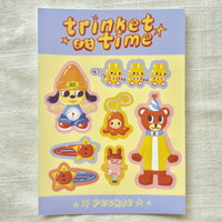 Image 2 of [LAST CHACE] Trinket Time Vinyl Sticker Sheet