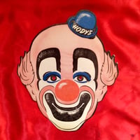 Image 1 of Hody's Clown Mascot - Hody's Restaurant Childrens Menu mask (1940s) 