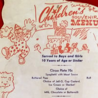 Image 3 of Hody's Clown Mascot - Hody's Restaurant Childrens Menu mask (1940s) 