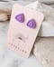 Image of Violet Triangle Clip On