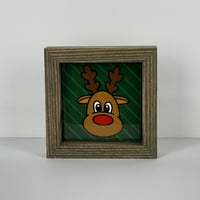 Image 1 of Framed Tile - Reindeer