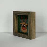 Image 2 of Framed Tile - Reindeer