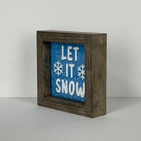 Image 2 of Framed Tile - Let It Snow