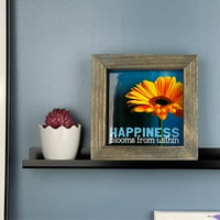 Image 3 of Framed Tile - Happiness Blooms From Within