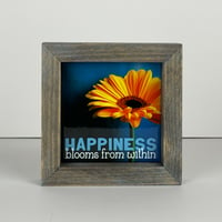 Image 1 of Framed Tile - Happiness Blooms From Within