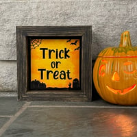 Image 3 of Framed Tile - Trick Or Treat