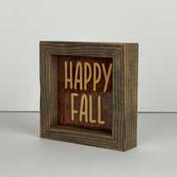 Image 2 of Framed Tile - Happy Fall