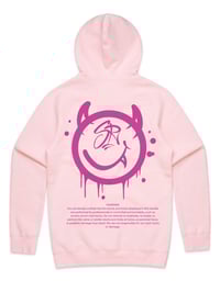 Image 1 of Street Raiders PUBLIC DISCLAIMER hoodie pink (LIMITED RELEASE WMNS)