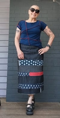 Image 2 of KylieJane Frayed at the edges denim skirt