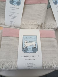 Image 2 of Serviette de bain coloris "Rose"