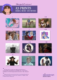 A5 PRINTS (MORE SERIES, MUSIC AND MOVIES)