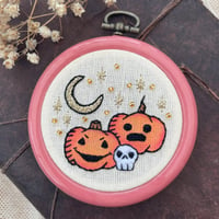 Twilight Pumpkin Patch Embroidery