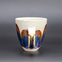 Image 3 of Blue Rainbow/Rust Arches - Large Mug