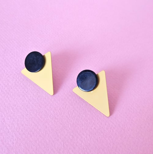 Image of Pendientes TRIANGELU - Amarillo