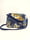 Image of Denim Crossbody Bag with Abstract Patches