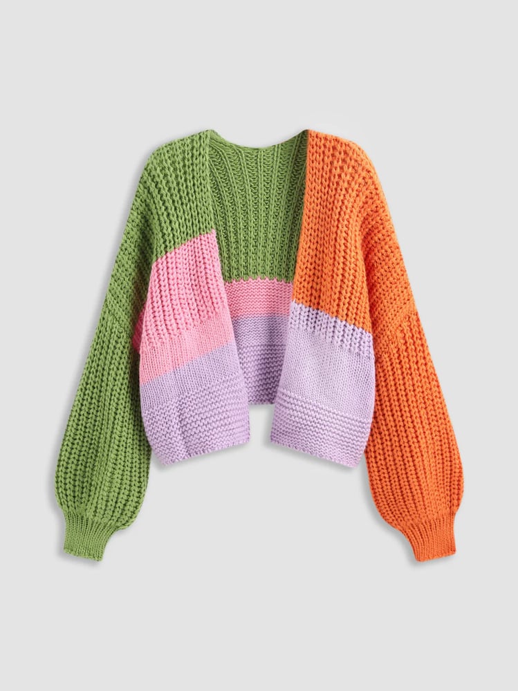 Image of Multi-knit cardigan