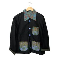 Image 2 of VESTE UNISEXE 3 POCHES UPSEW x REMAKING 1 / INDIGO / COLLAB EXCLUSIVE